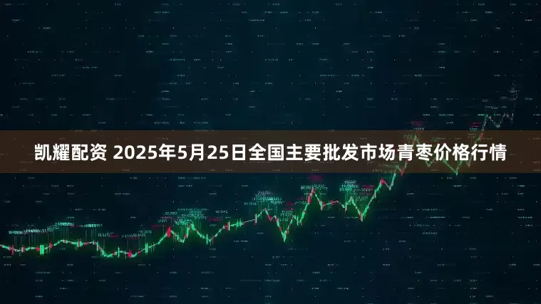 凯耀配资 2025年5月25日全国主要批发市场青枣价格行情